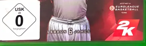 NBA 2K14, the USK square on its front