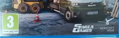 Truck & Logistics Simulator, the PEGI square on its front