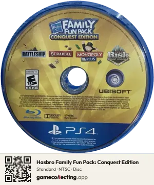 Hasbro Family Fun Pack: Conquest Edition PlayStation 4, NTSC disc