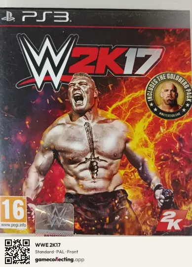 WWE 2K17 PlayStation 3, PAL box front