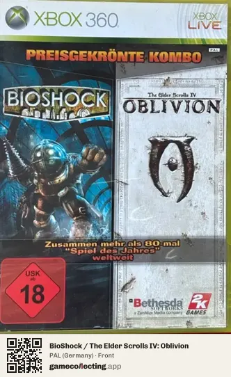 BioShock / The Elder Scrolls IV: Oblivion Xbox 360, Germany box front