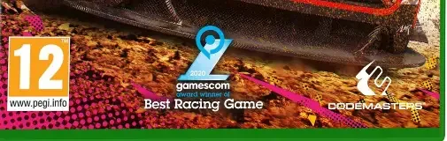 Dirt 5, the PEGI square on its front