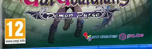 Gal Guardians: Demon Purge, the PEGI square on its front