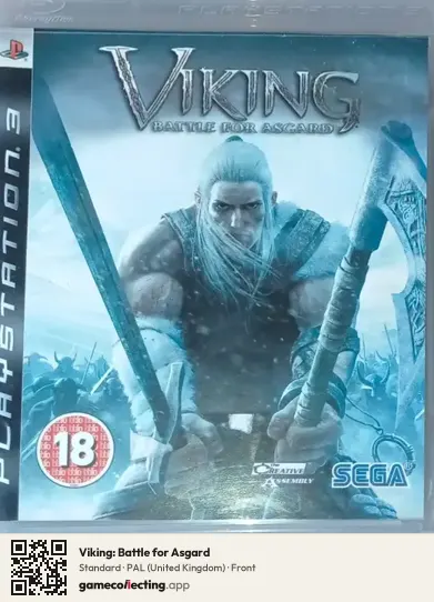 Viking: Battle for Asgard PlayStation 3, United Kingdom box front