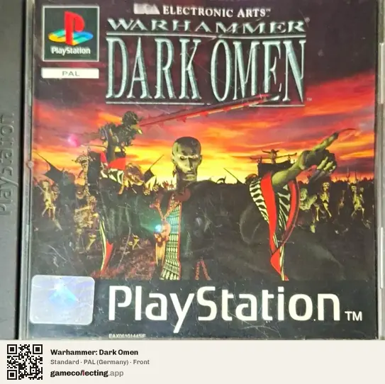 Warhammer: Dark Omen PlayStation, Germany box front