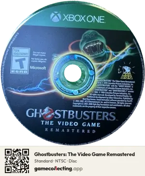 Ghostbusters: The Video Game Remastered Xbox One, NTSC disc