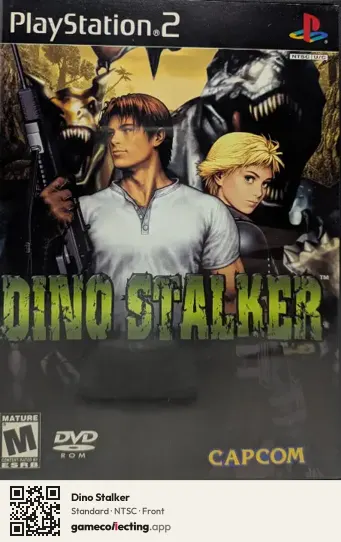 Dino Stalker PlayStation 2, NTSC box front