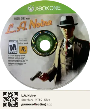 L.A. Noire Xbox One, NTSC disc