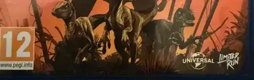 Jurassic Park Classic Games Collection, the PEGI square on its front