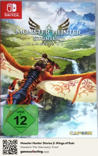 Monster Hunter Stories 2: Wings of Ruin Nintendo Switch, Germany box front