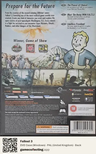 Fallout 3 Computer, United Kingdom box back