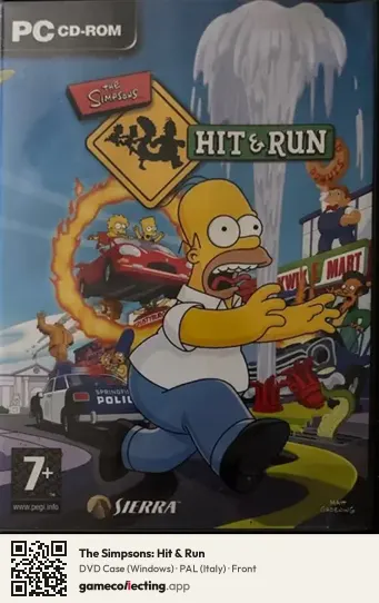 The Simpsons: Hit & Run Computer, Italy box front
