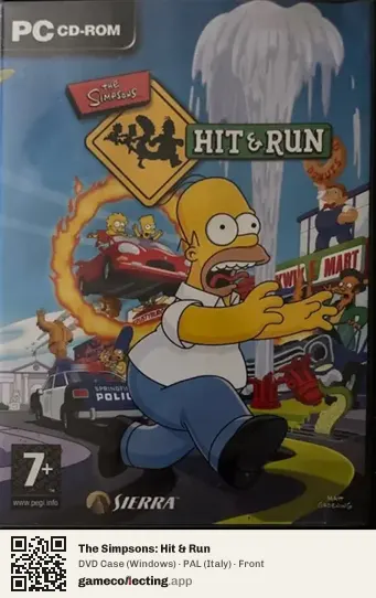 The Simpsons: Hit & Run Computer, Italy box front