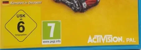 Skylanders: SuperChargers, the USK square on its front