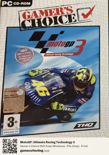 MotoGP: Ultimate Racing Technology 3 Computer, Italy box front