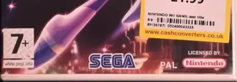 NiGHTS: Journey of Dreams, the PEGI square on its front