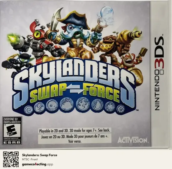 Skylanders: Swap Force Nintendo 3DS, NTSC box front