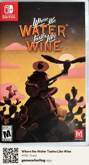 Where the Water Tastes Like Wine Nintendo Switch, NTSC box front