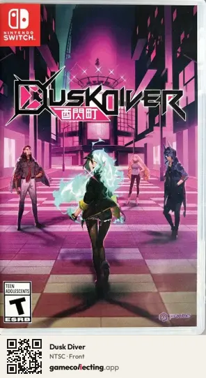 Dusk Diver Nintendo Switch, NTSC box front