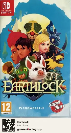 Earthlock Nintendo Switch, PAL box front