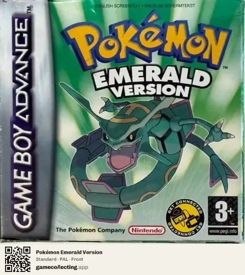 Pokémon Emerald Version Game Boy Advance, PAL box front