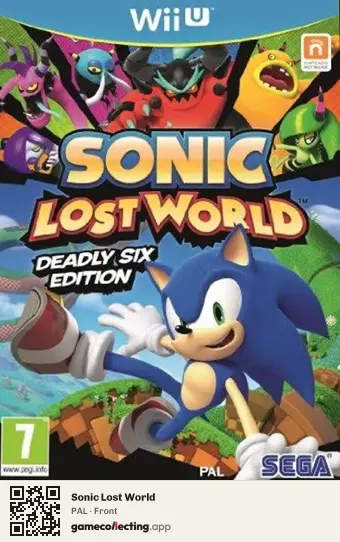 Sonic Lost World Nintendo Wii U, PAL box front