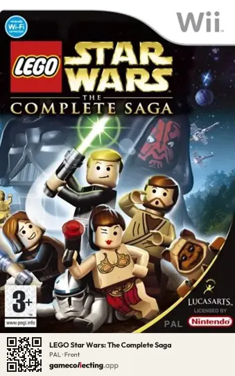 LEGO Star Wars: The Complete Saga Nintendo Wii, PAL box front