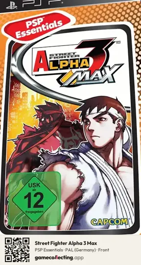 Street Fighter Alpha 3 Max PlayStation Portable, Germany box front