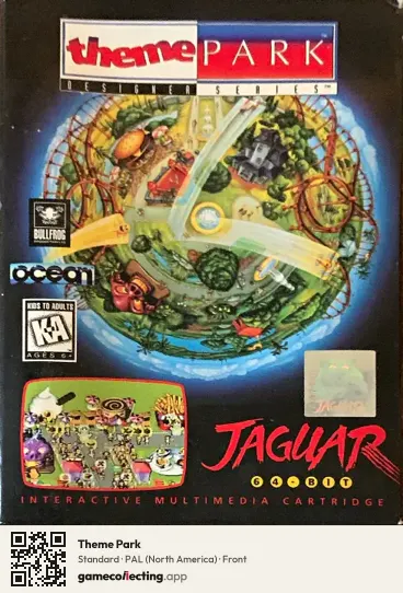 Theme Park Atari Jaguar, North America box front