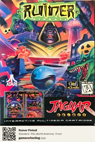 Ruiner Pinball Atari Jaguar, North America box front