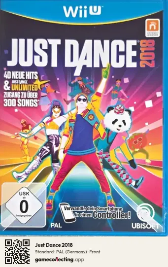 Just Dance 2018 Nintendo Wii U, Germany box front