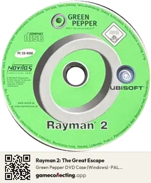 Rayman 2: The Great Escape Computer, PAL disc