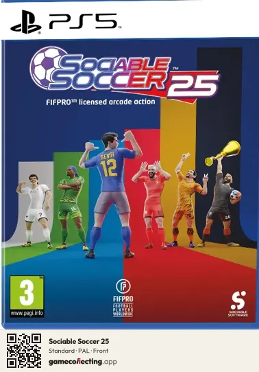 Sociable Soccer 25 PlayStation 5, PAL box front