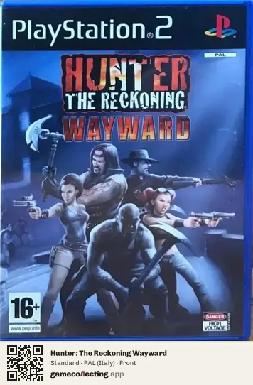 Hunter: The Reckoning Wayward PlayStation 2, Italy box front