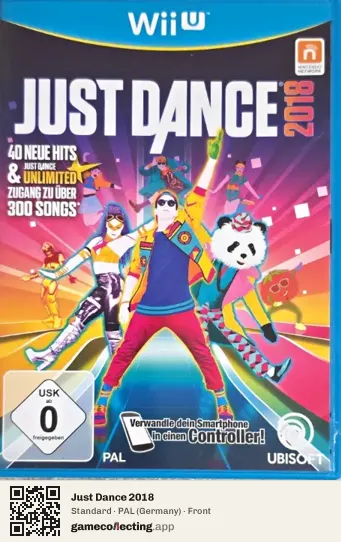 Just Dance 2018 Nintendo Wii U, Germany box front