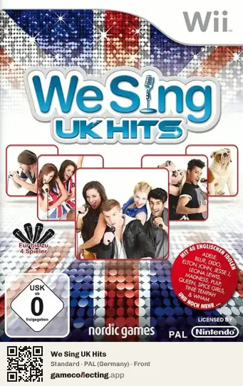 We Sing UK Hits Nintendo Wii, Germany box front