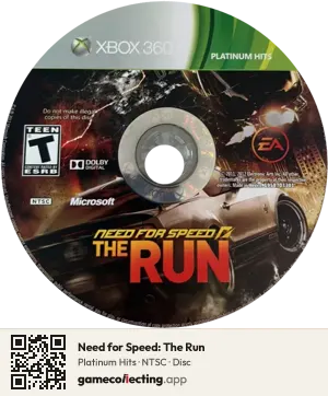 Need for Speed: The Run Xbox 360, NTSC disc