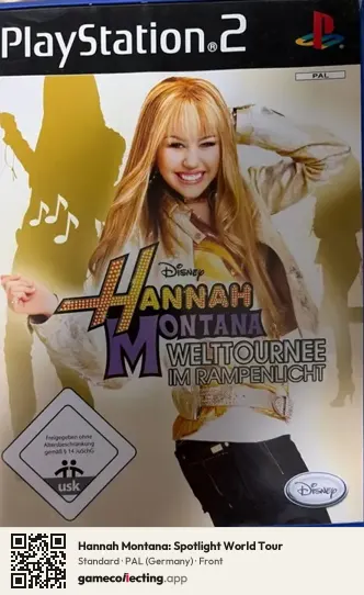 Hannah Montana: Spotlight World Tour PlayStation 2, Germany box front