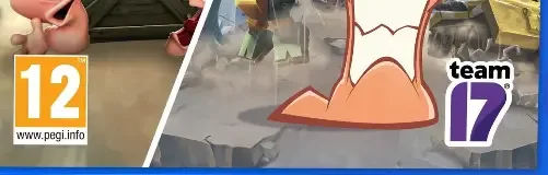 Worms Battlegrounds + Worms W.M.D, the PEGI square on its front