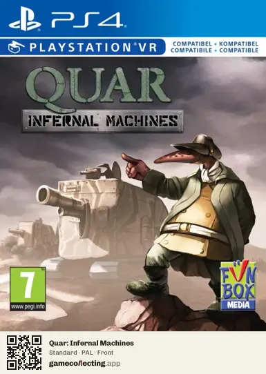 Quar: Infernal Machines PlayStation 4, PAL box front