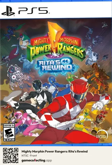 Mighty Morphin Power Rangers: Rita's Rewind PlayStation 5, NTSC box front