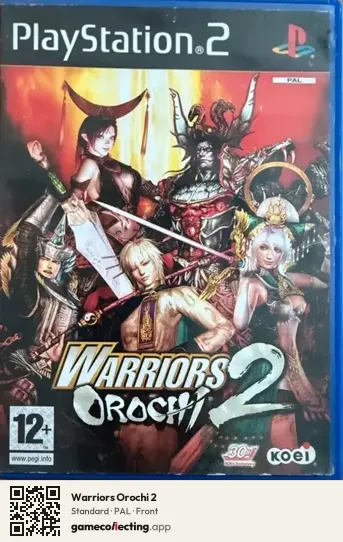 Warriors Orochi 2 PlayStation 2, PAL box front