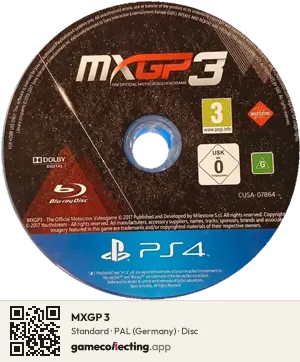 MXGP 3 PlayStation 4, PAL disc