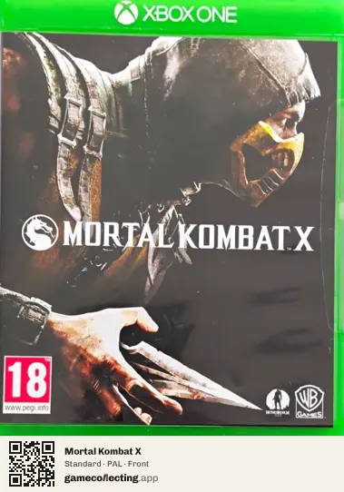 Mortal Kombat X Xbox One, PAL box front