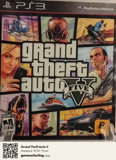 Grand Theft Auto V PlayStation 3, NTSC box front