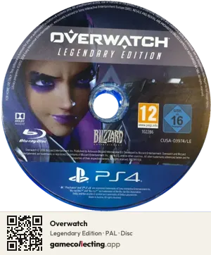 Overwatch PlayStation 4, PAL disc