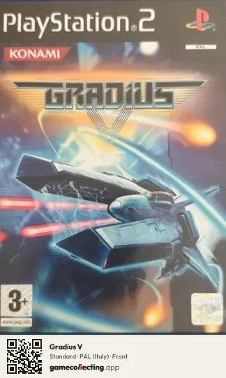 Gradius V PlayStation 2, Italy box front
