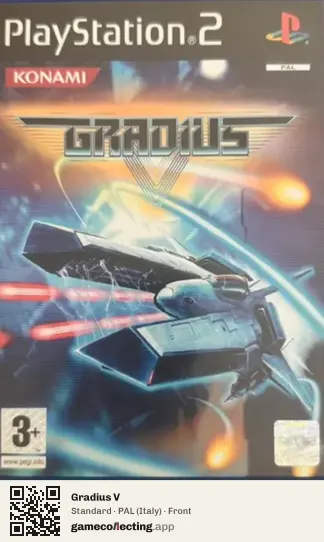 Gradius V PlayStation 2, Italy box front