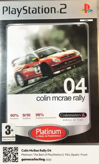 Colin McRae Rally 04 PlayStation 2, Spain box front