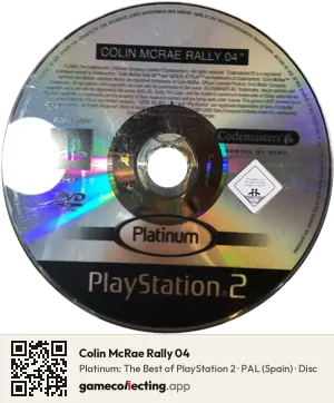 Colin McRae Rally 04 PlayStation 2, PAL disc